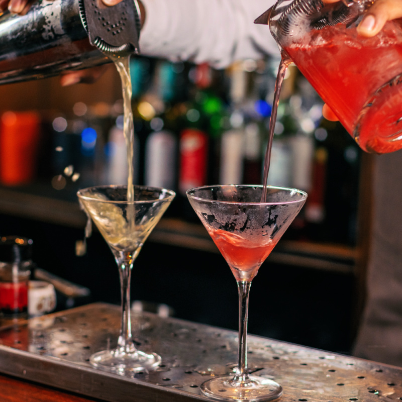 Cocktails Being Made in Bali Bar