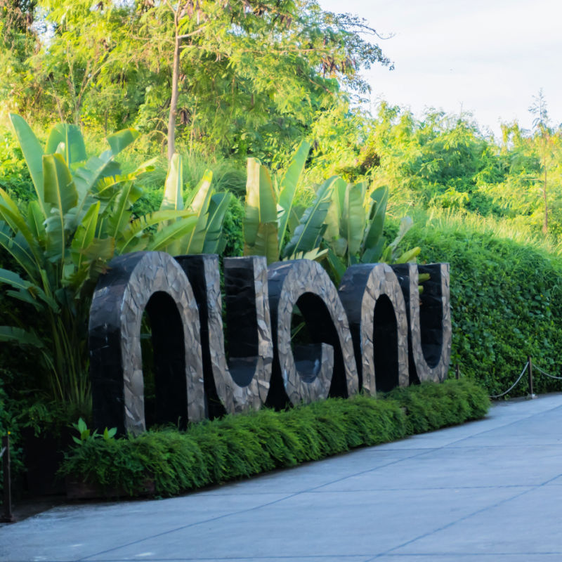 Nuanu City Sign in Bali