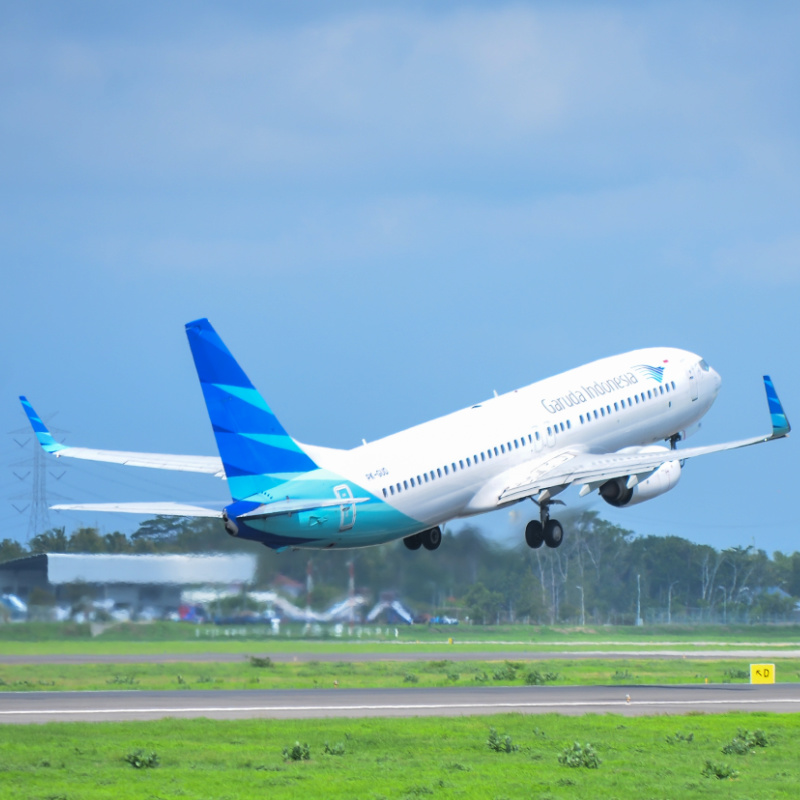 Garuda Plane Takes Off