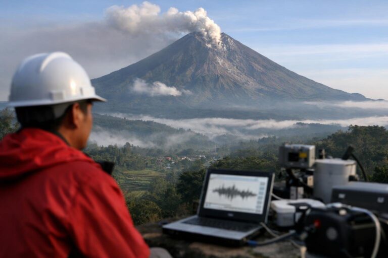 Para ilmuwan menemukan ruang magma raksasa di bawah gunung berapi Indonesia yang selama ini dianggap tidak aktif