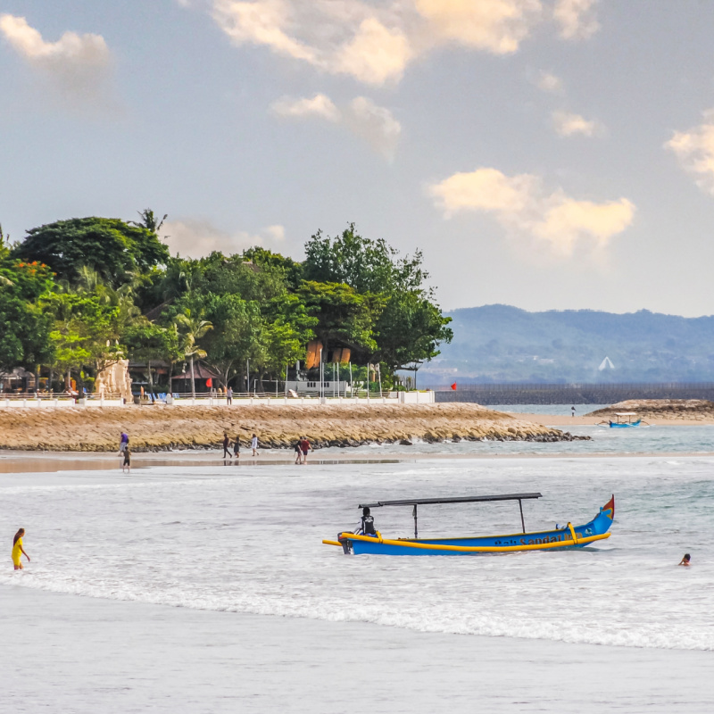 View of Canggu Coaast in Bali